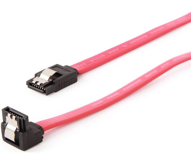 GEMBIRD Kabel SATA DATA III dół/prosto metalowe zatrzaski 50cm CC-SATAM-DATA90 - 427498 - zdjęcie